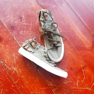 Blowfish zipper high top sneakers